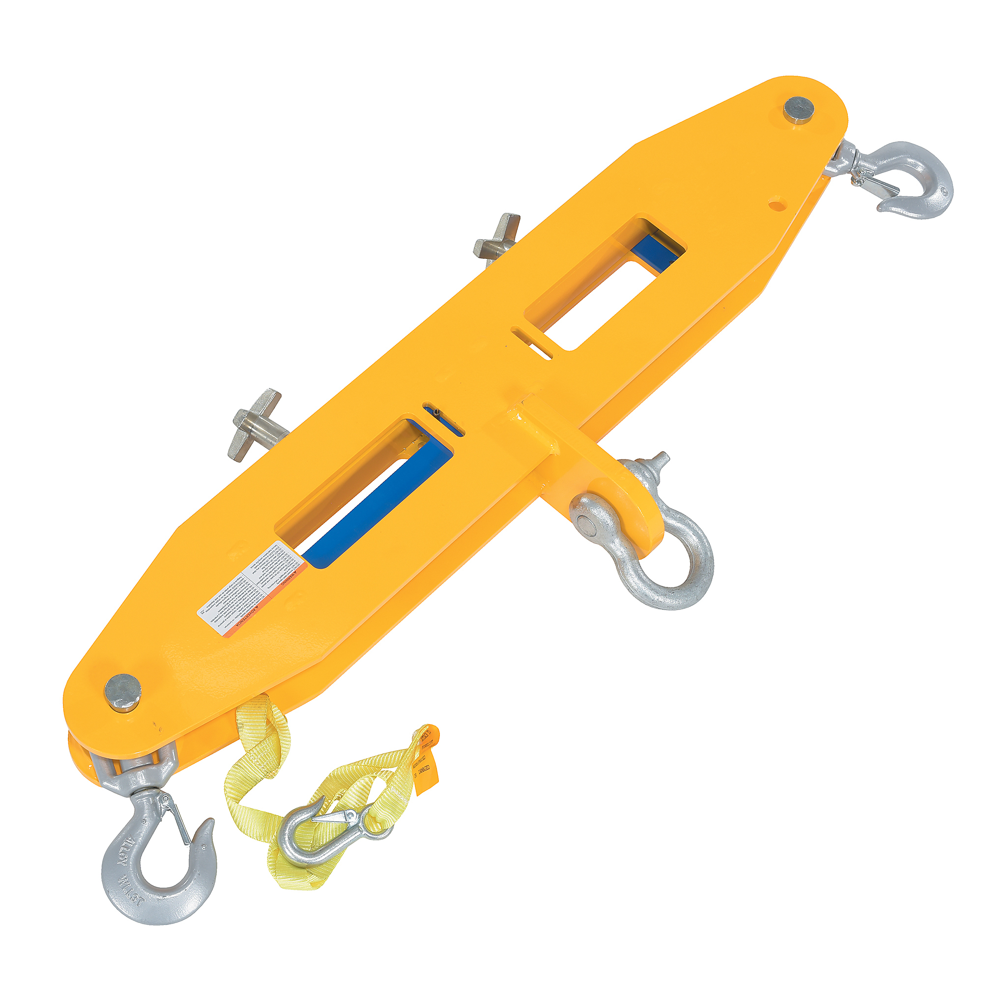 Vestil Steel Forklift Lifting Beam - 6000 Lb. Capacity, Yellow, Model# FLB-D-6